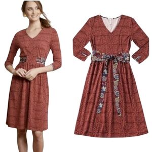 Women's XS Matilda Jane Ariana Paisley Tie Dress